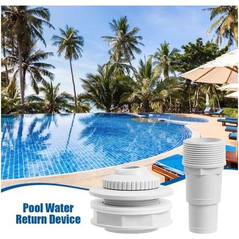 Buse d'aspiration de piscine, buse de refoulement 32/38 mm, buse d'aspiration de piscine Ø 58 mm, embout de tuyau réglable, adaptateur pour tuyau de vidange de piscine (1/5)