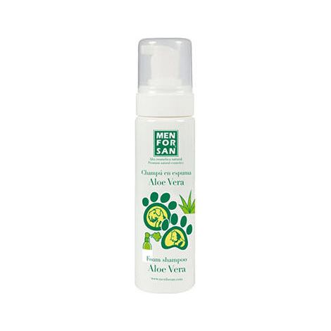 Champфe en mousse Menforsan 200ml avec aloe vera pour chiens et chats