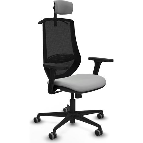piqueras-y-crespo Silla Mardos gris claro cómoda para escritorio