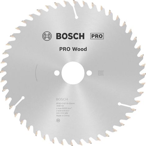 Bosch Accessories Optiline 2608640617 Lama circolare in metallo duro 190 x 30 x 2.6 mm Numero di denti: 48 1 pz.
