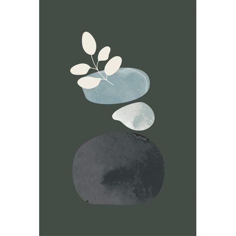 Tableau sur verre synthétique vase abstrait 65x97 cm - Impression sur Verre synthétique - Image HD  imprimée sur Verre synthétique - Tableau mural décoratif - Fabriqué en France