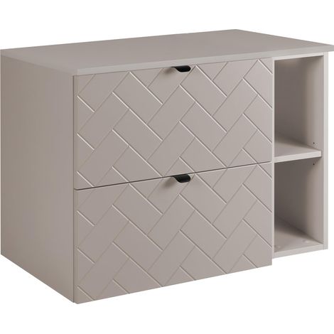 Mobile da bagno, Cashmere, 80 x 57 x 46 cm, Maniglie Nere (1/5)
