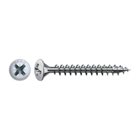 VITE PER LEGNO SPAX TSC CROCE-PZ2 3,5X18 NICHELATA (CONF. 1000 PZ) (1/2)