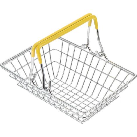 Mini panier décoratif de bureau en fer forgé - Durable et pratique (1/5)