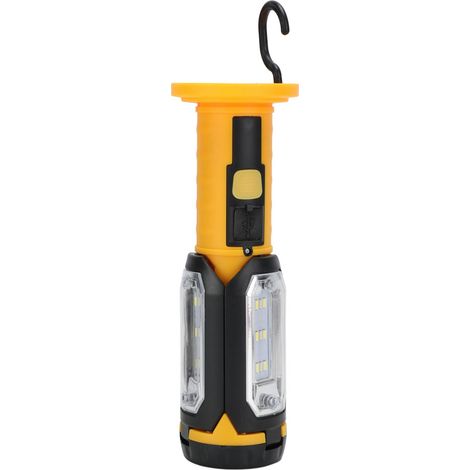 Wiederaufladbare, faltbare USB-Arbeitsleuchte mit integriertem Akku und zwei Lichtfarben – ideal für Notreparaturen beim Camping. (1/5)