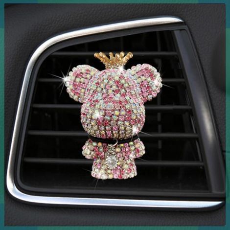 VBESTLIFE Désodorisant de voiture pour la décoration de ventilation Désodorisant de voiture pour décoration de auto interieur Rose (1/5)