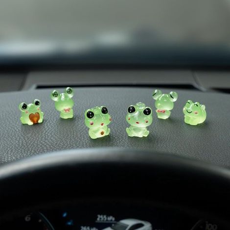 Rane luminose per la decorazione del cruscotto dell'auto, in resina impermeabile, 6 pezzi (1/5)