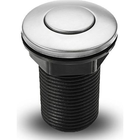 Interrupteur pneumatique à bouton-poussoir pour baignoire, spa, déchets, déchets, noir, 34 mm,SEMAket,noir (1/4)