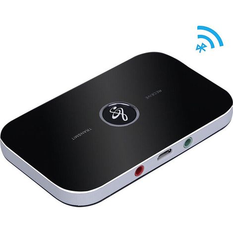 Adaptateur Audio Bluetooth 5.0 Émetteur-Récepteur 2-en-1 Prise Aux 3,5 mm Pour Télévision Chaîne Hifi Casque Sans Fil - 1 Pièce (1/5)