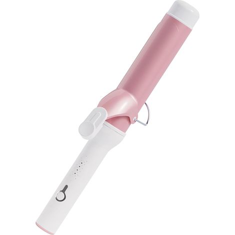 Fer à friser mini 40 mm, fer à friser professionnel pour cheveux courts avec pochette de rangement, mini fer à friser portable pour les voyages (rose) (1/5)