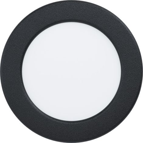 Spot LED connecté encastrable, Ø 11,7 cm, lampe encastrée ZigBee pour salle de bains, app et commande vocale, RGB, blanc chaud – froid, dimmable, noir, IP44 (1/5)