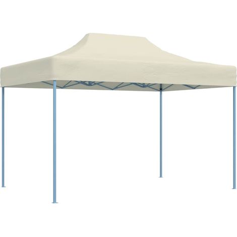 Carpa plegable profesional acero color crema 3x4 m