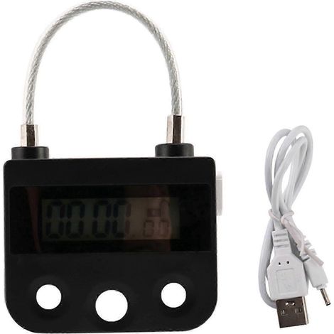 Minuteur électronique à verrouillage horaire pour usage domestique, compte à rebours temporaire (1/5)