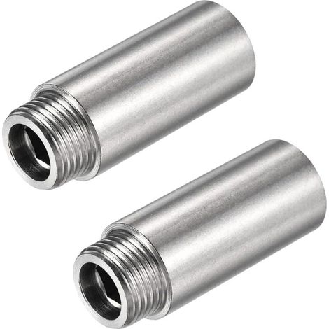 2 Pièces Rallonges De Pommeau De Douche En Acier Inoxydable Tube Prolongateur De Douche Bras D'Extension De Pomme De Douche Rallonge De Pommeau De Douche Extension Pour Pommeau De Douche Fixe(2.4 Pouc (1/4)