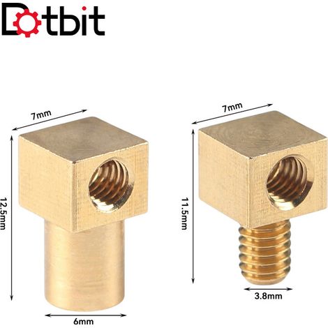 3D printer accessories can be used for hot melt nut indenters, 90° connectors, multi-angle model nut embedding. (1/4)