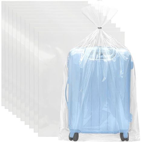 Lot de 10 sacs de rangement extra larges en plastique transparent : sacs de rangement 100 x 150 cm, sacs de rangement géants de 227 l, sacs de rangement énormes pour les grands animaux en peluche (1/5)
