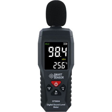 Sonomètre Enregistreur de niveau sonore Testeur de bruit Audio numérique Sonomètre Plage de mesure 30-130dB Lot de 1 (1/4)