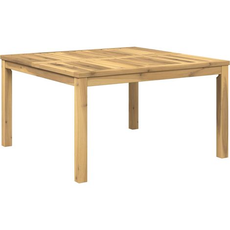 Couchtisch Weiß 80 x 80,5 x 45 cm Massivholz Akazie vidaXL (1/5)