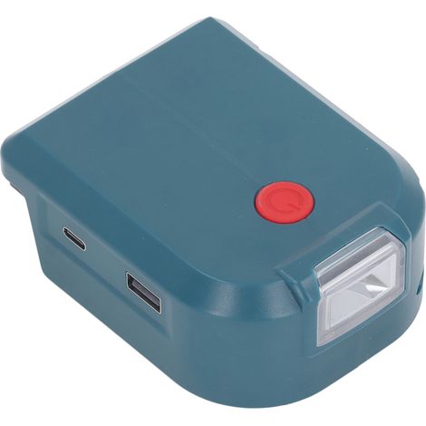 Adaptateur de batterie au Lithium, lumière LED 14.4-18V vers USB Type C, convertisseur pour BL1830 BL1850 BL1840 BL1845 BL1815 BL1820 BL1860B (1/5)