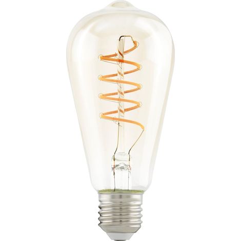 Lampe LED E27, Ampoule Vintage Ambre, LED Spirale pour éclairage (1/4)