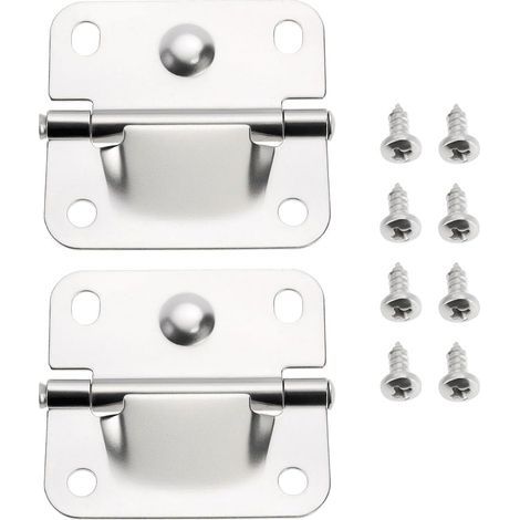 Lot de 2 charnières de refroidissement en acier inoxydable compatibles avec les glacières Coleman 5226, 5227B et 5235 (vis incluses) (1/5)