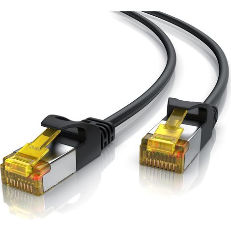 Primewire Ultra Slim Patchkabel Cat 7 - LAN Ethernet Gigabit Kabel - 10000 Mbit - U/FTP PIMF Schirmung - Netzwerkkabel - 20m (1/5)