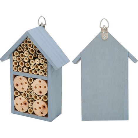 Hängendes Insektenhotel aus Holz, Bienen- und Schmetterlingshotel für den Garten, umweltfreundlicher Unterschlupf für draußen (1/5)