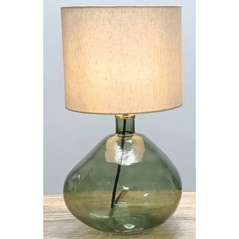 Lampada mell cilindrica, altezza 55 cm, verde - Atmosphera créateur d'intérieur (1/4)