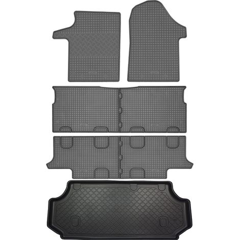Mercedes Vito W447 VAN (5 puertas) desde 10.2014 SET - alfombrillas de goma para coche + alfombrilla para maletero (1/5)