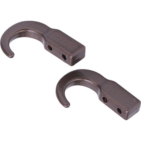 2 Pièces Crochet de Remorquage en Alliage de Zinc pour Modèles RC 1/10, Compatible SCX10 et Véhicules Tout-Terrain, Couleur Titane (1/5)