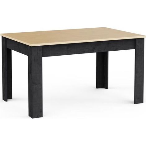 Mesa de Comedor de Diseño Contemporáneo Kent Vicawu - Roble Claro / Gris Grafito (1/5)