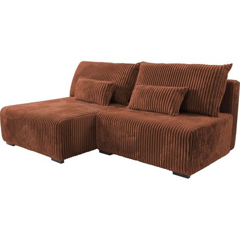 Sofá rinconero TrendyNest Fenestal, Tilia 52, Función de descanso, Almacenaje, 211x146x90cm, 0