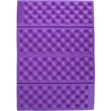 Coussin de jardin imperméable en mousse pour l'extérieur, coussin de siège, tapis pliable Portable de Camping (violet noir) (1/5)