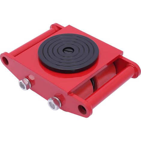 Machinery Mover Heavy Duty Machine Dolly Skate 4 Rollers 6Ton w/ 360° Rotate Cap (1/5)