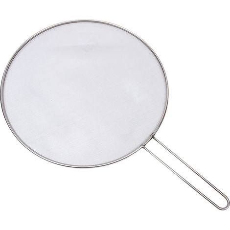 Panier à Friture Ronde - Acier Inoxydable - Diamètre 33 cm - Poignée Pliable - Couvre-Huile Anti-Éclaboussures - Pour Poêles Jusqu’à 33 cm - 1 Pièce (1/5)