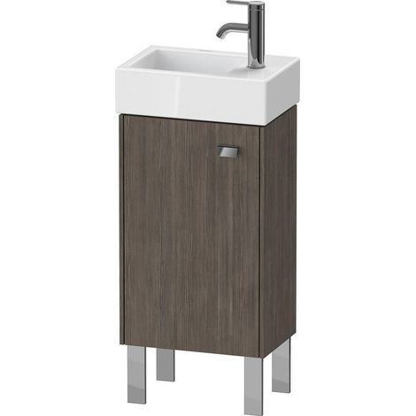 Meuble sous-vasque BRIOSO 570x364x239mm poignée chromé ouverture gauche pinède