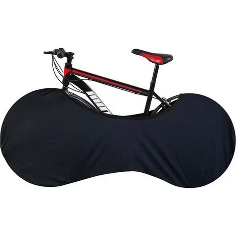 Telo copribici - Copriruota per bicicletta - Telo protettivo antipolvere ad alta elasticità - Tipo universale, adatto per rimessaggio al chiuso - Nero - 1 pezzo (1/5)