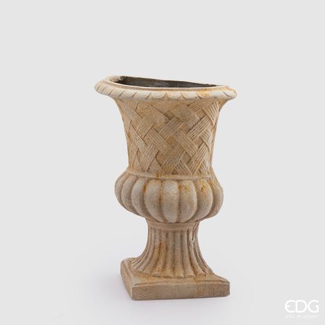 EDG Enzo De Gasperi Vaso Parete Coppa Ivory Ceramica 59 cm