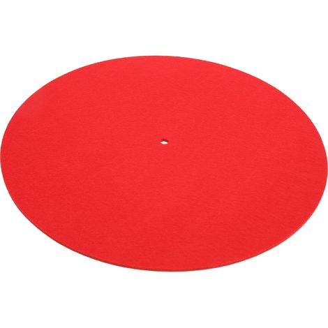 Tapis de platine vinyle en feutre doux et antidérapant, antistatique, réduit les vibrations, protège le plateau. (1/5)