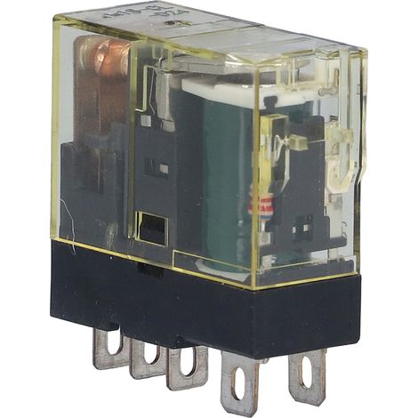 Relais miniature 5 broches 24V DC 10 pièces, contact 1 NO 1 NC, 12A pour circuits électroniques
