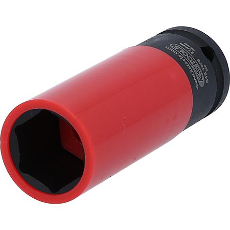 Kstools – Douille à chocs ABS longue 21 mm – Spécial jante alu – Revêtement plastique pour protection – Accès facile aux boulons – Acier Chrome Molybdène (1/6)