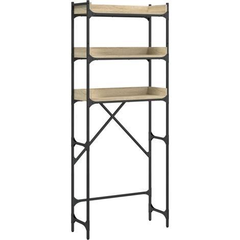 Estantería lavadora madera ingeniería roble Sonoma 67x25x163 cm vidaXL