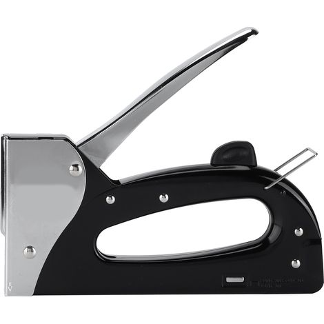 Agrafeuse portable, durable, sûre, pratique et ergonomique, agrafeuse manuelle pour la fixation de matériaux, bricolage, décoration, menuiserie (1/5)
