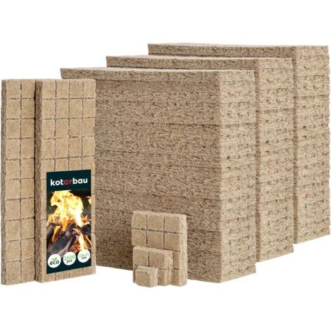 ® Cubes Allume feu cheminée 2600 pièces Allumage Éco Rapide Allume-feu en Laine de bois pour Cheminée Barbecue Four feu cheminée allume feu poele a bois bois d allumage-NANOTEH (1/5)