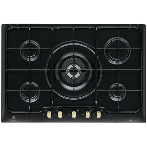 Electrolux Piano Cottura PN750RUV a Gas 5 Fuochi Gas Colore Nero