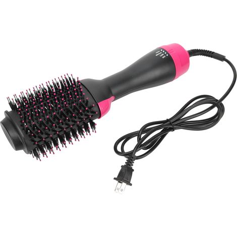 Brosse soufflante lissante ionique négative pour cheveux, sèche-cheveux brushing professionnel, peigne chauffant salon 110V prise US (1/5)