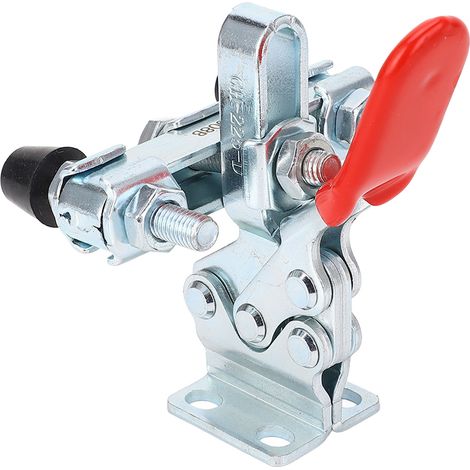 Serre-joint horizontal à dégagement rapide en acier haute teneur en carbone avec double tête fixation basculante (1/5)