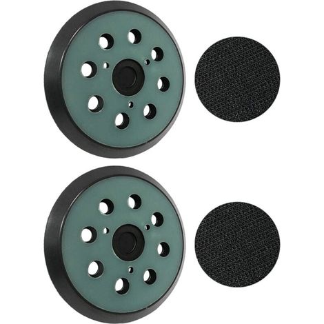 2 plateaux ponçage Makita 125mm - 8 trous - Compatible BO5010/5030/5041, DeWalt DW420/421 - Qualité supérieure (1/4)
