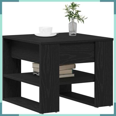 Table basse - 862730 - Chêne noir - Bois d'ingénierie - 55,5 x 55 x 45 cm (1/5)