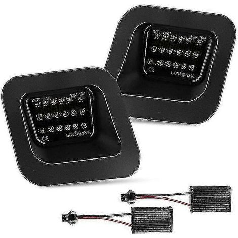 Feux de plaque d'immatriculation arrière fumés - compatible Dodge Ram 1500 2500 3500 (1/4)